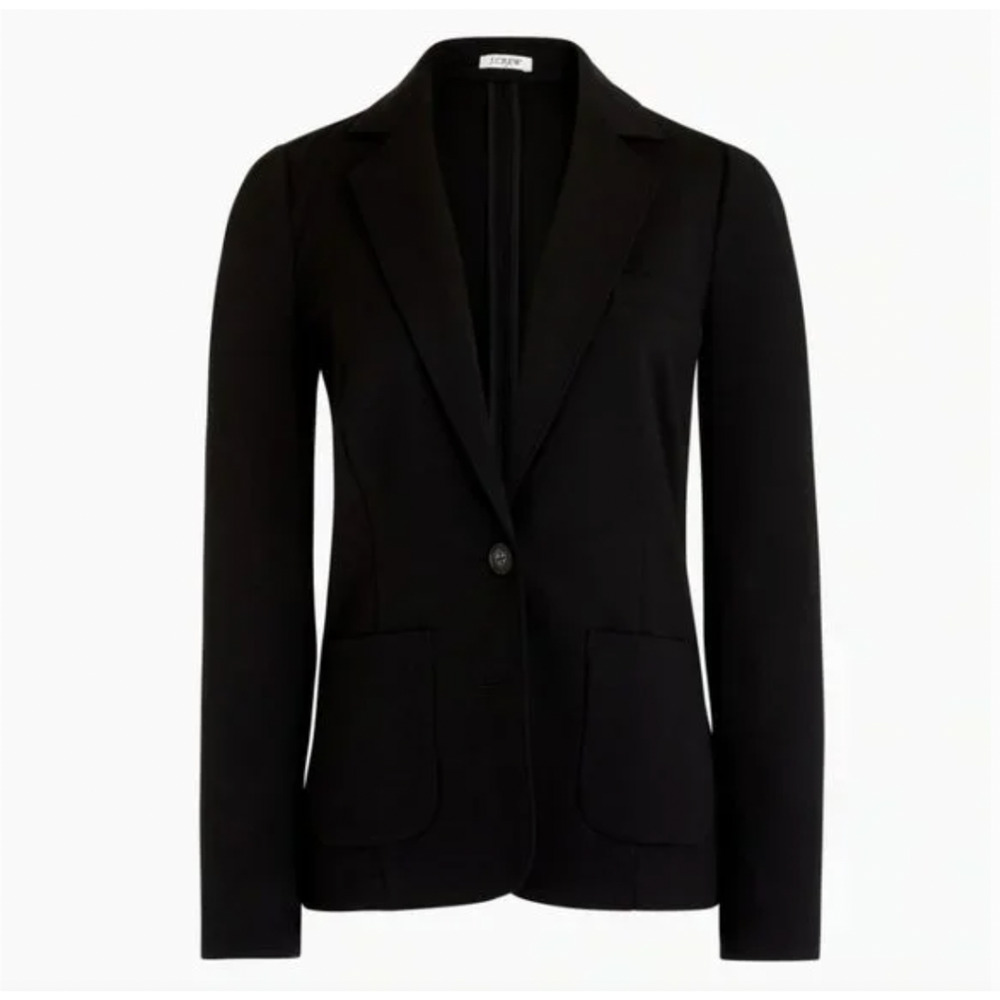 J for J.Crew Women's Ponte Work Black Blazer Size 0